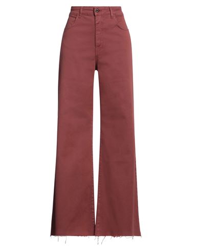Soallure Woman Pants Brick Size 6 Cotton, Elastane