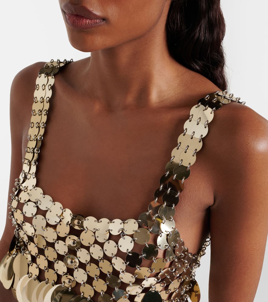 Sequined crop top