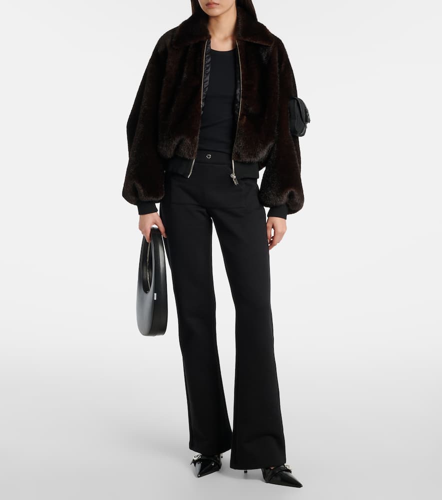 Cropped bomber jacket