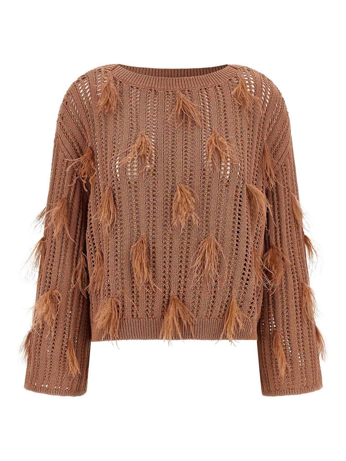 Ostrich Feather Sweater