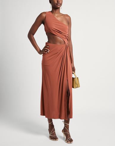 Liviana Conti Woman Maxi dress Brown Size 8 Viscose
