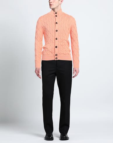 Filippo De Laurentiis Man Cardigan Salmon pink Size 42 Cotton