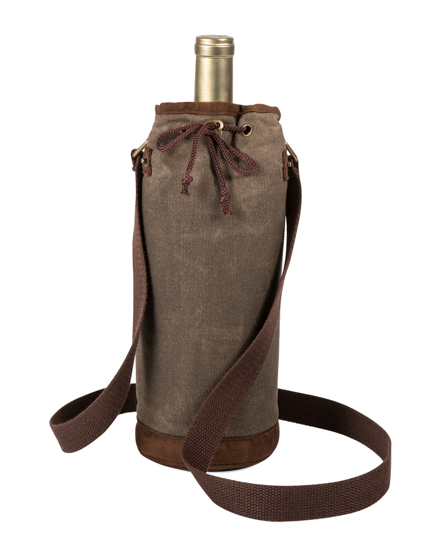 Dnu Waxed Canvas Wine Tote
