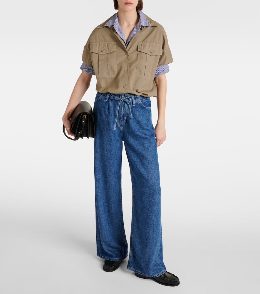 High-rise wide-leg jeans