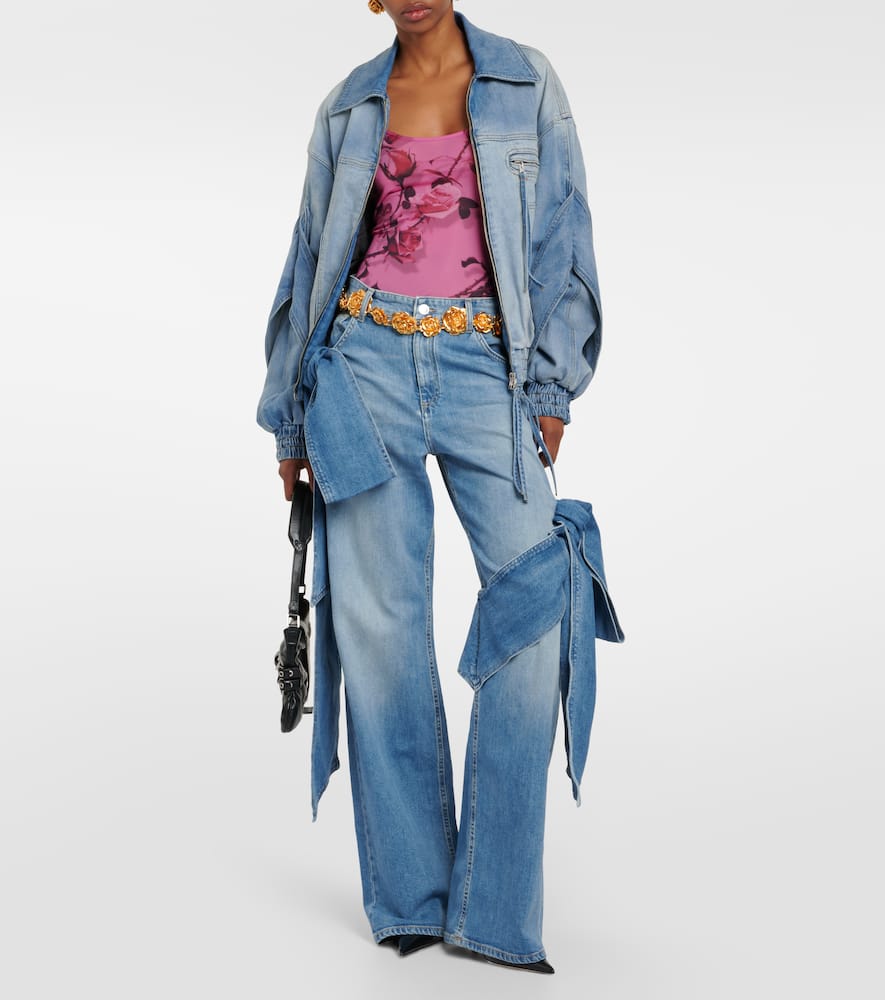 Denim bomber jacket
