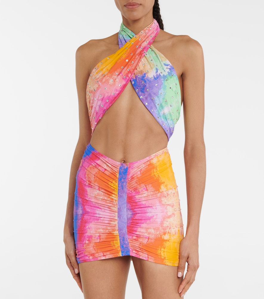 Exclusive to Mytheresa - Geraldina tie-dye miniskirt
