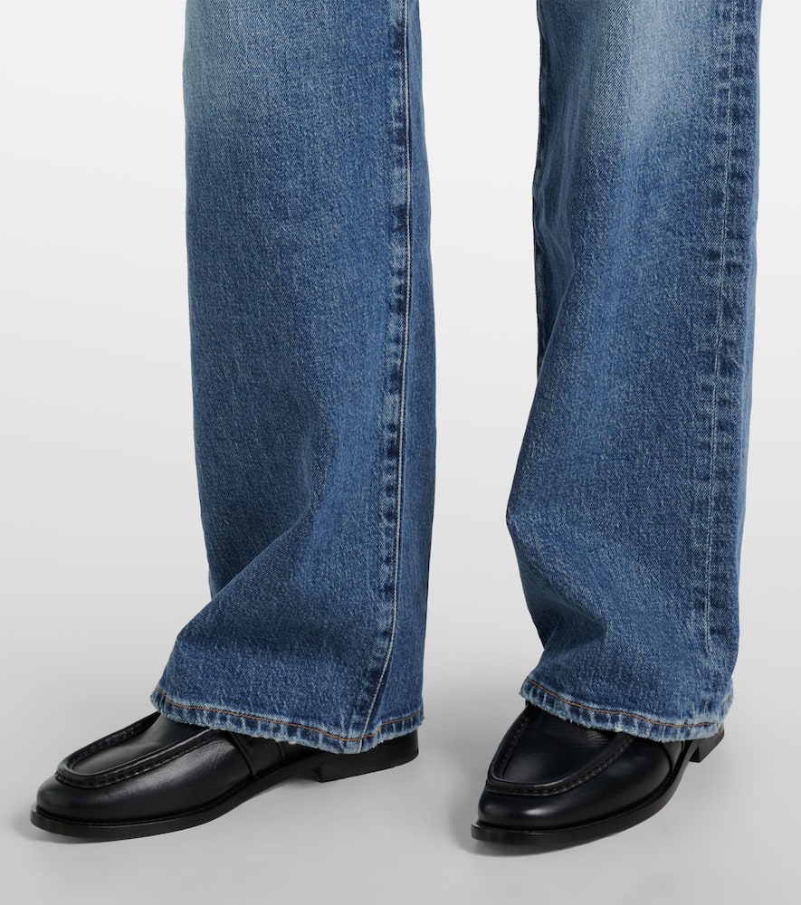 Harper mid-rise wide-leg jeans