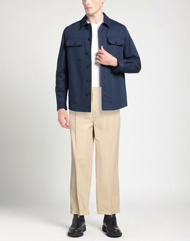 Man Pants Beige Size 34 Cotton, Linen