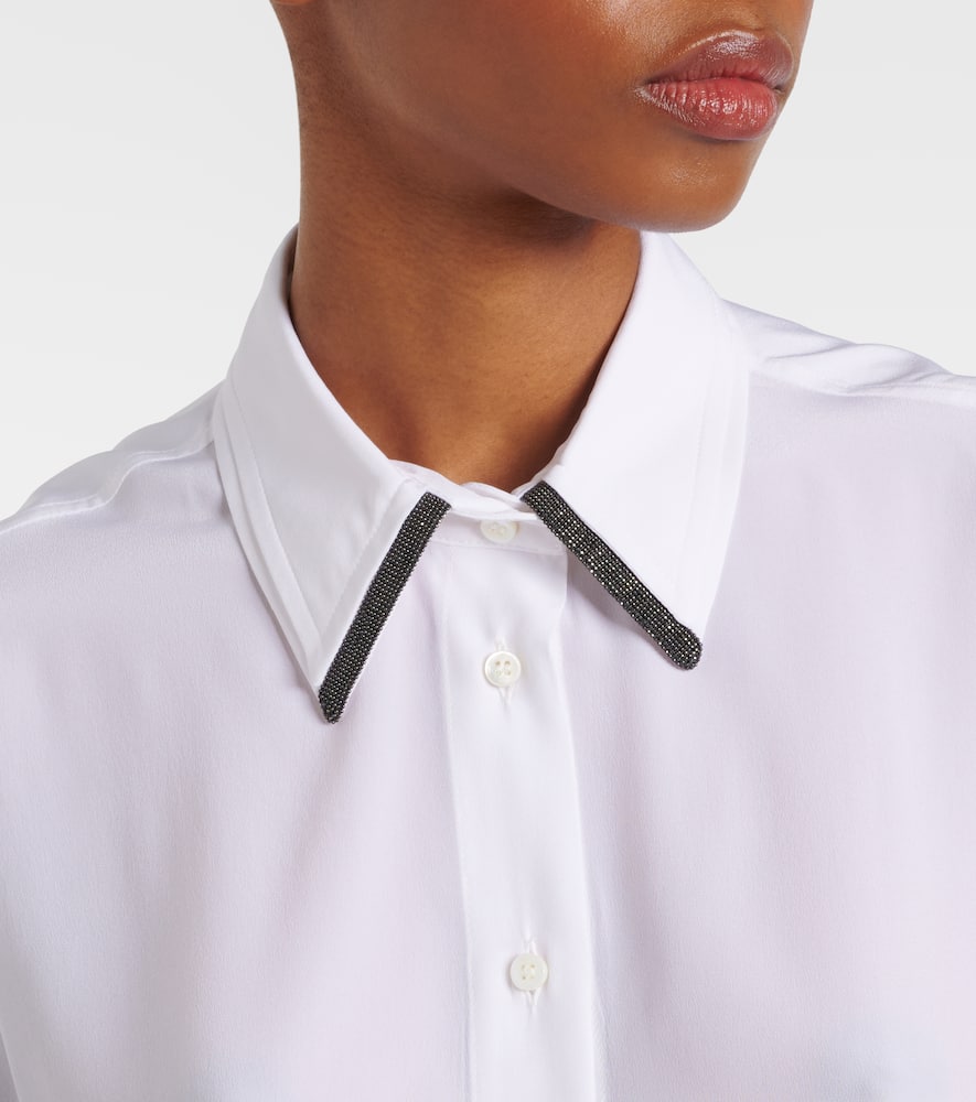 Silk satin shirt