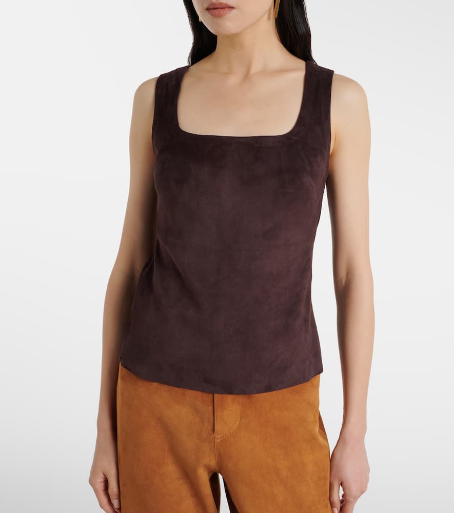 Edie suede tank top