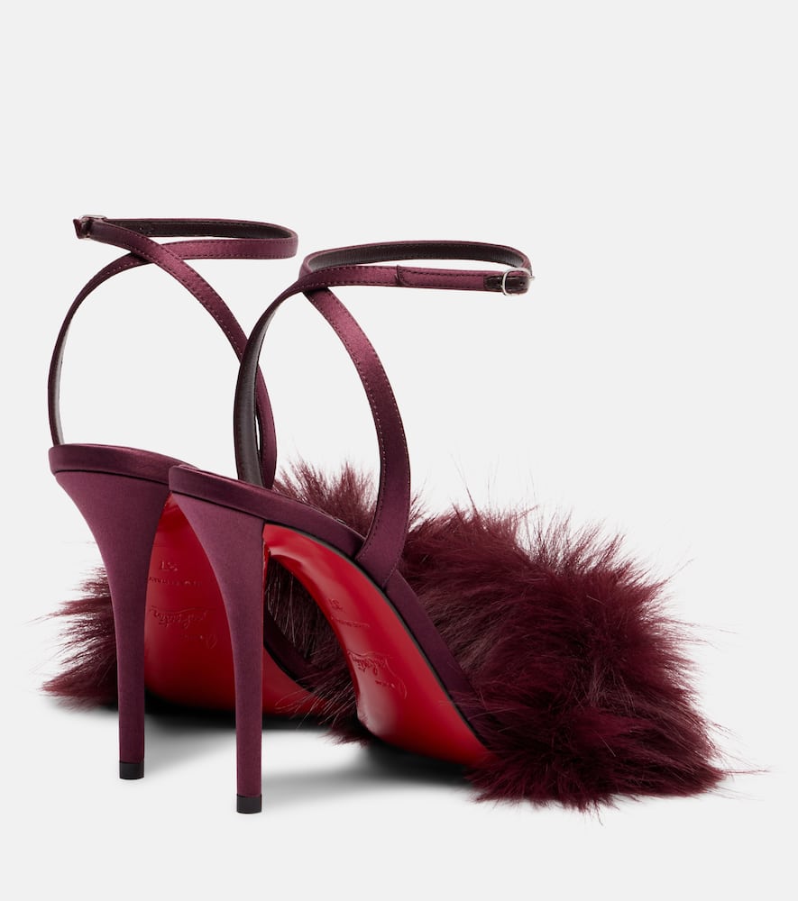 Patchoulina 100 crêpe satin sandals