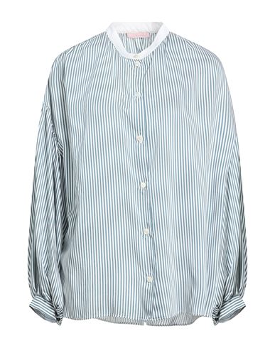 Woman Shirt Deep teal Size 2 Viscose, Silk