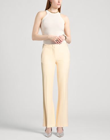 Woman Pants Apricot Size 6 Viscose, Acetate, Virgin Wool, Elastane