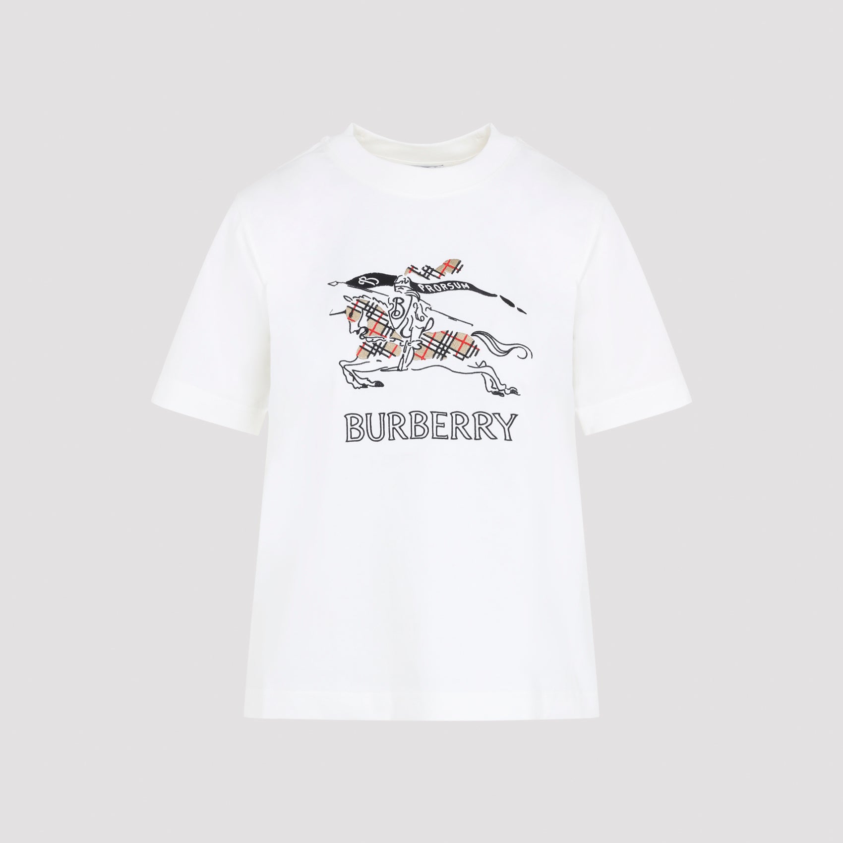 Women's Cotton T-Shirt with EKD Embroidered Motifs