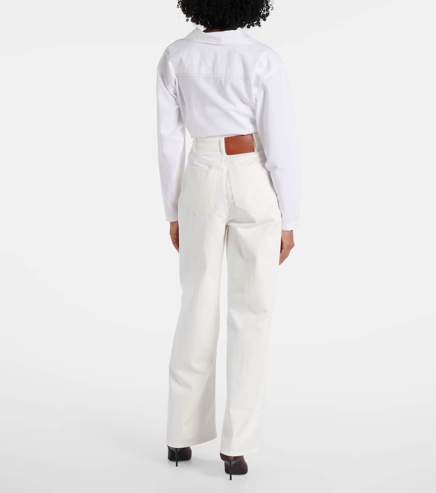 High-rise wide-leg jeans