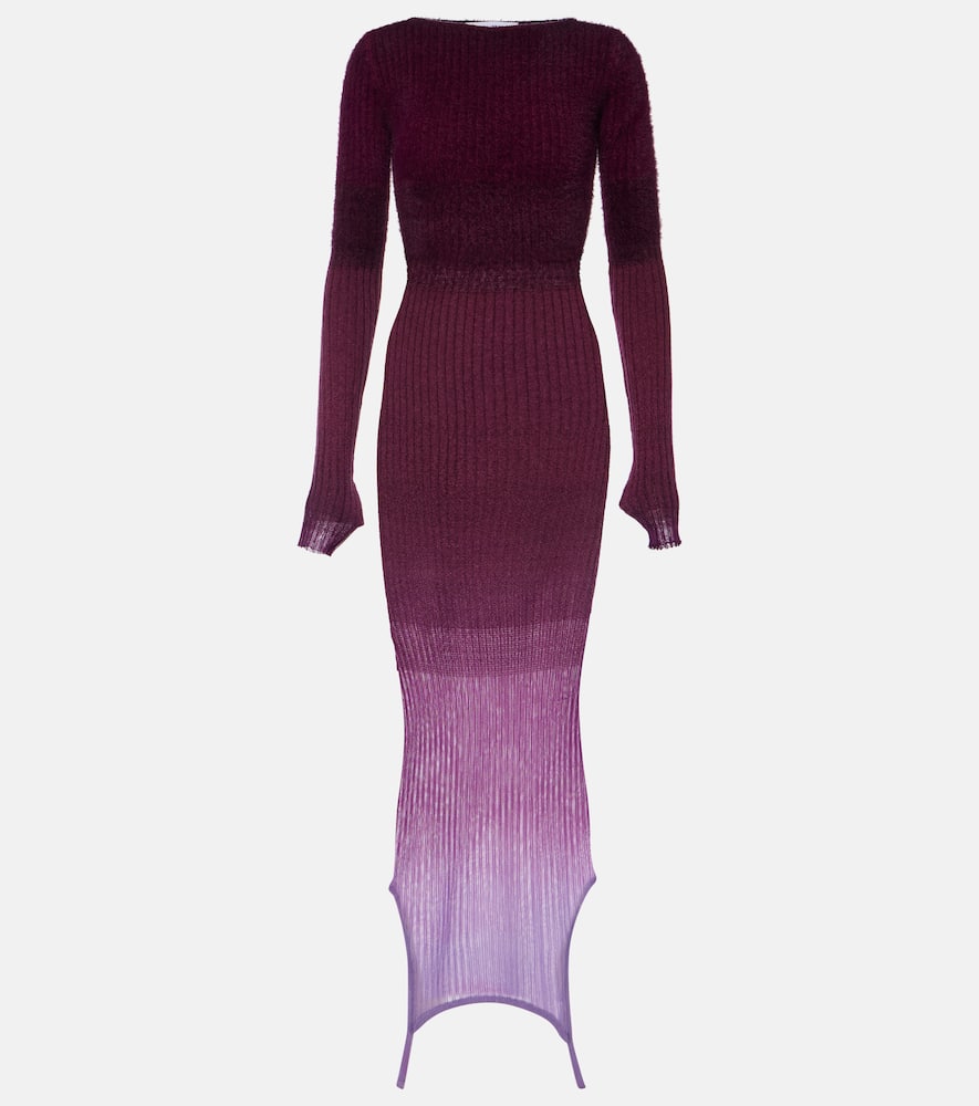 Reversible colorblocked midi dress