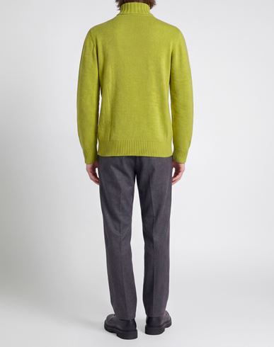 Man Turtleneck Lime green Size 42 Acrylic, Polyester