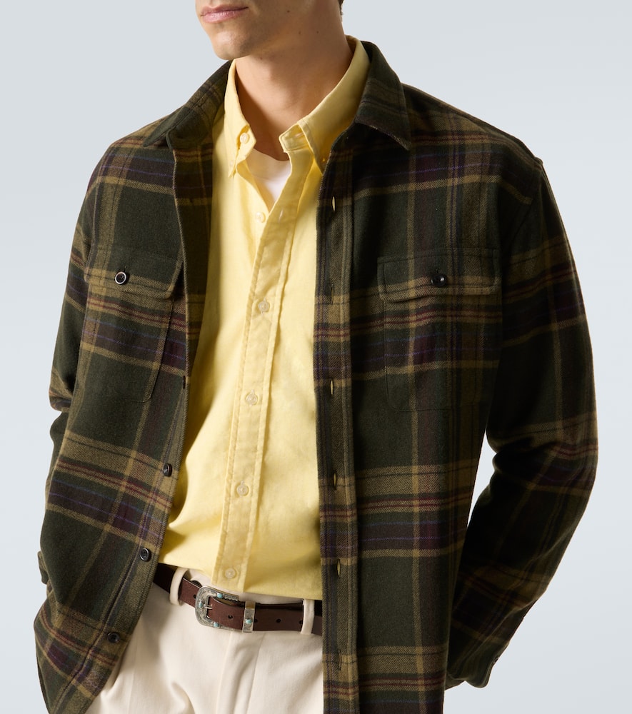 Checked cashmere shirt