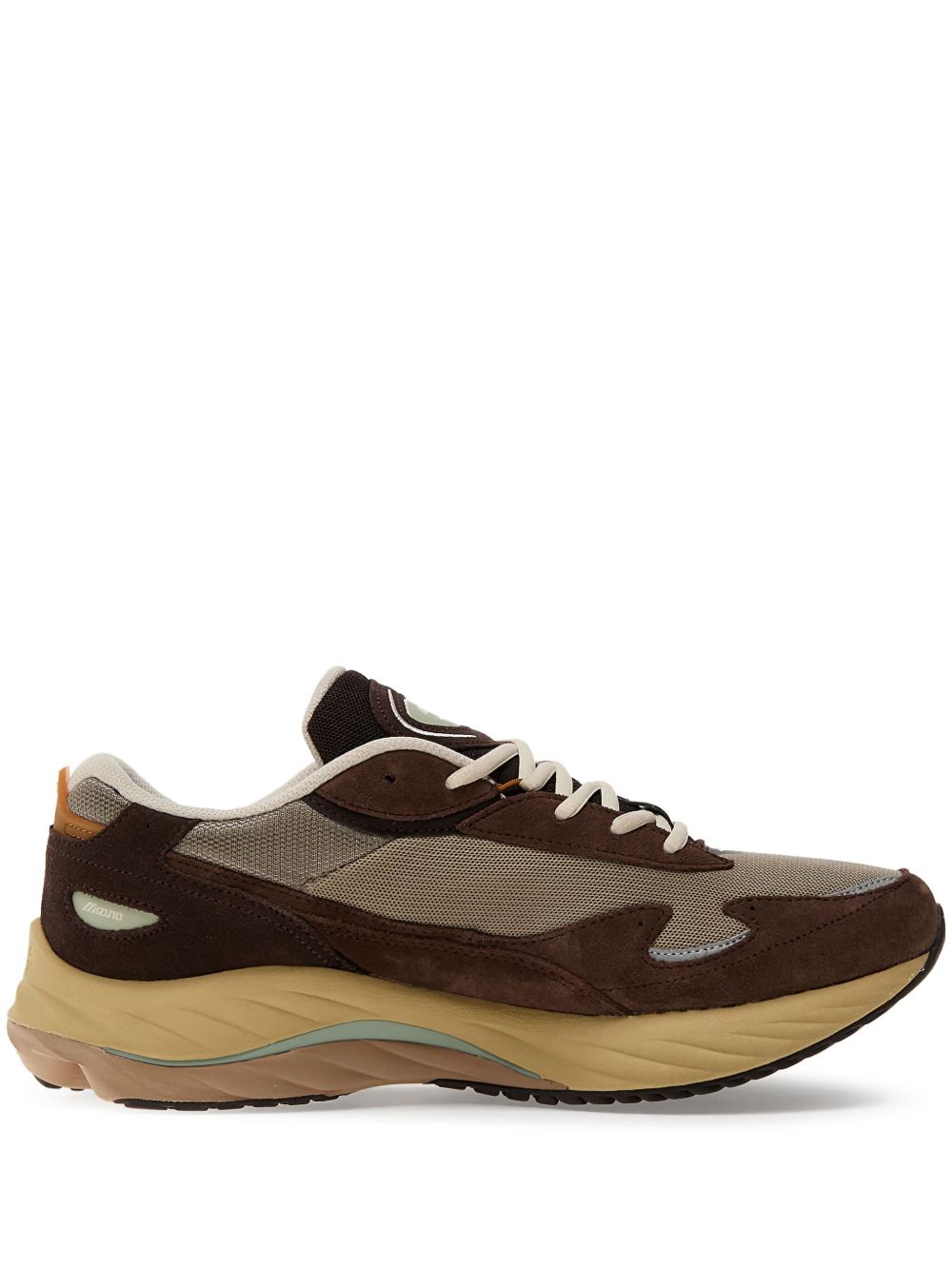 Multi-textured sneakers - Brown