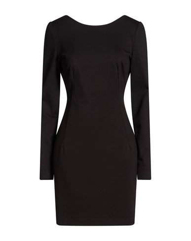 Woman Mini dress Black Size 8 Viscose, Polyamide, Elastane