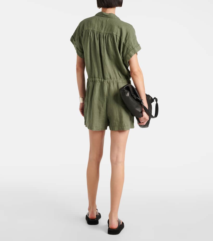 Clare linen romper