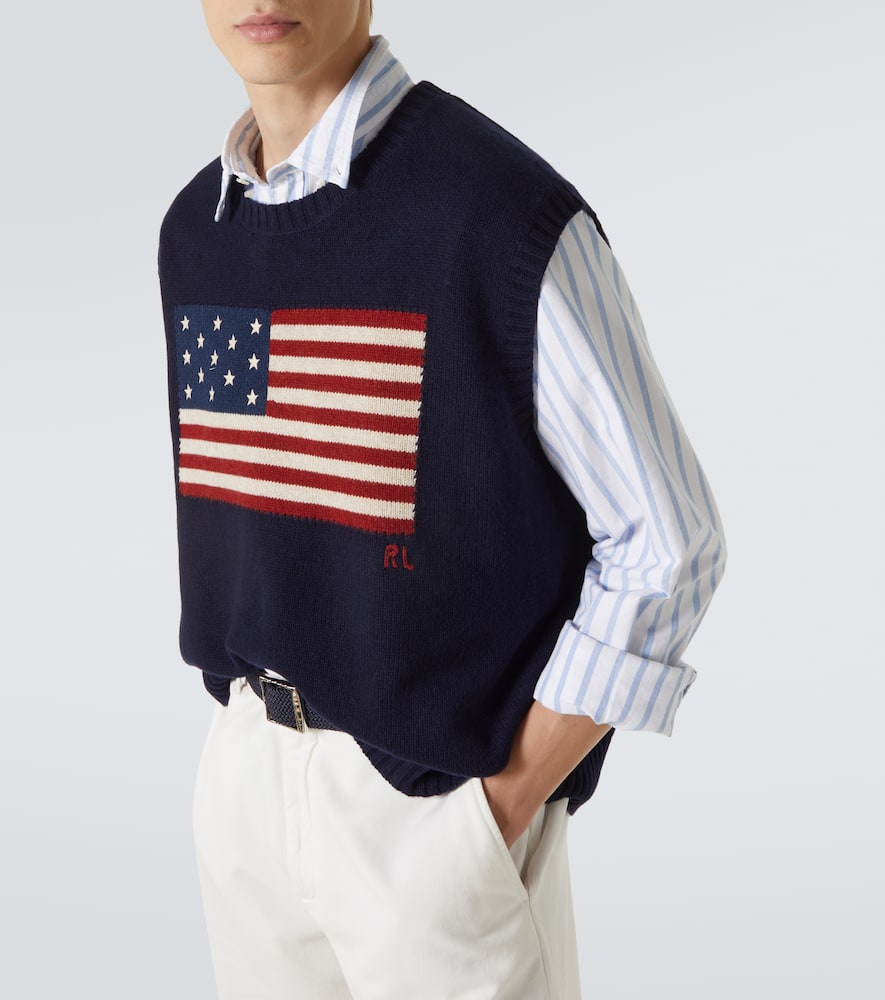 Wool and cotton sweater vest