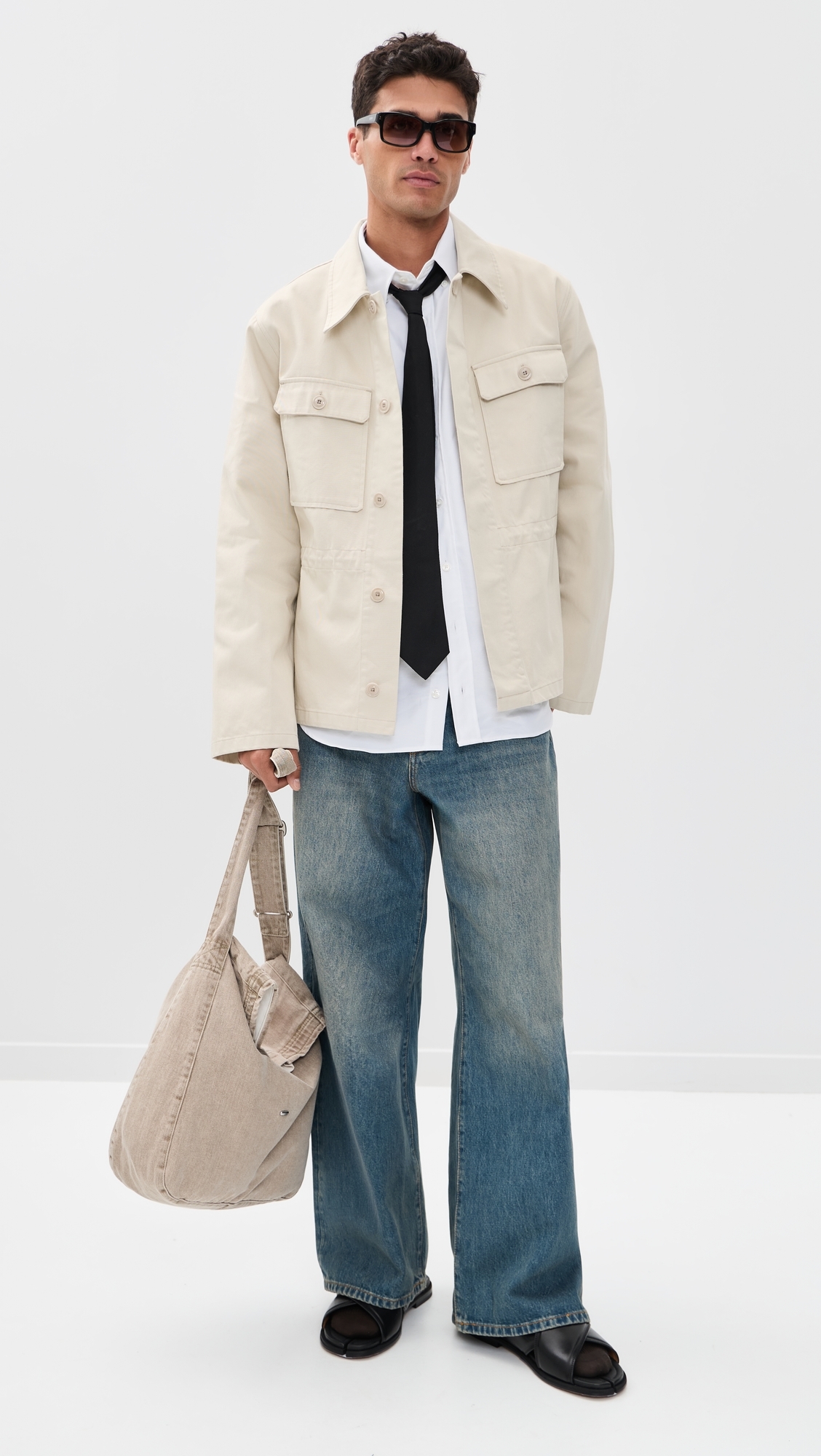 Cotton Unity Jacket Pale Sand Western Gabardine