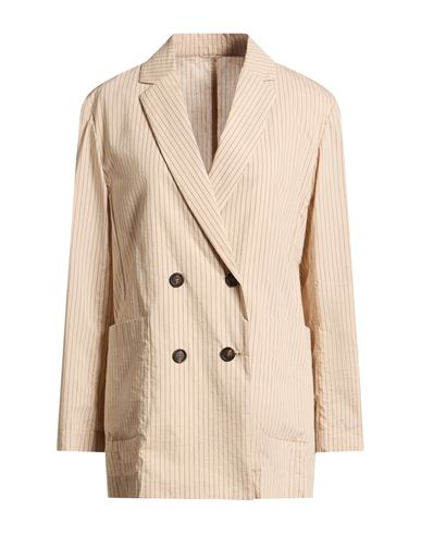 Woman Blazer Beige Size 0 Cotton, Polyamide