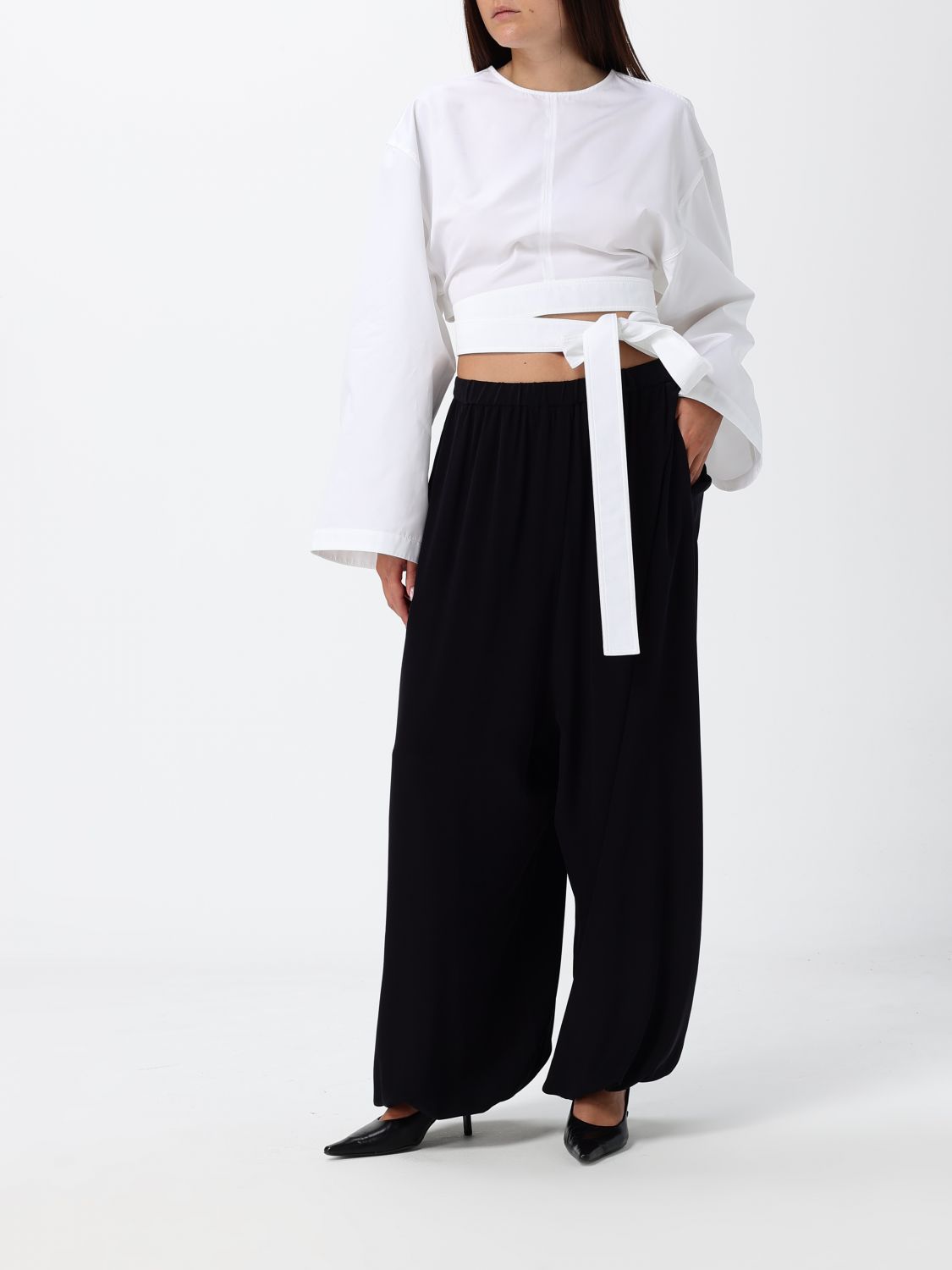 ALAÏA Top Woman color White