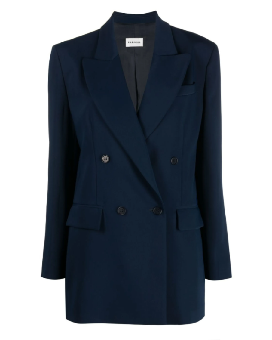 Parosh - double breasted jacket notch lapels button