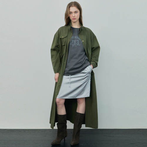 Long Safari Jacket / Khaki