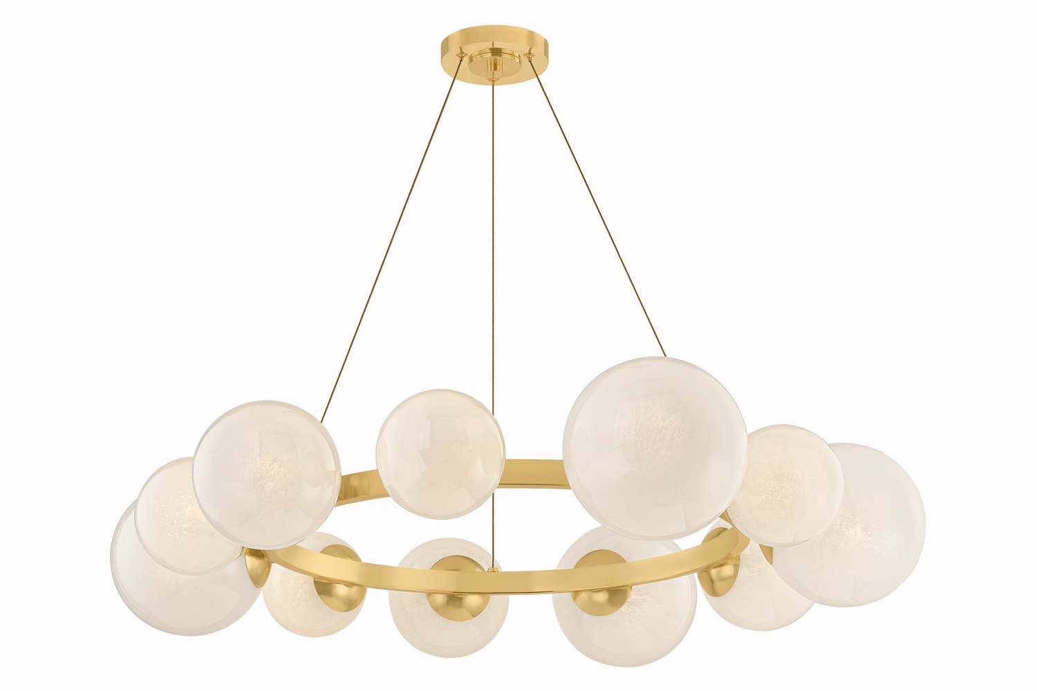 Aged Brass Chandelier from the Pacama Collection
