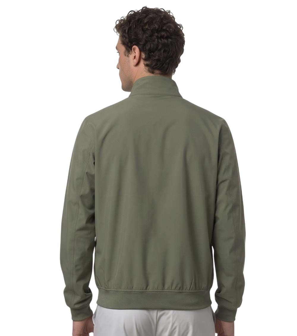 Green Mock Collar Jacket