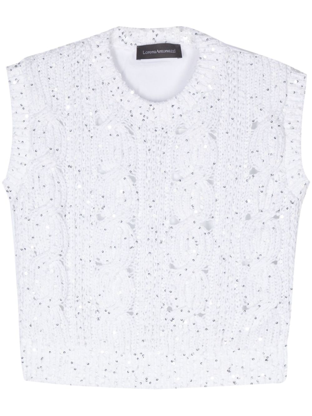 White Knit Top