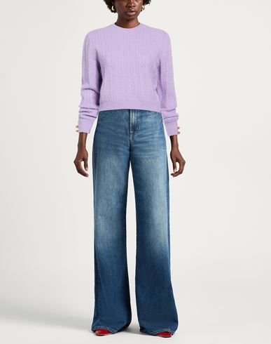 Woman Sweater Lilac Size S Acrylic, Polyamide, Wool, Elastane