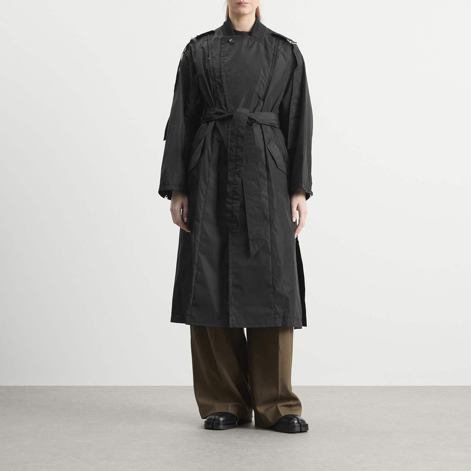 Women's TOGA Taffeta Coat in Black