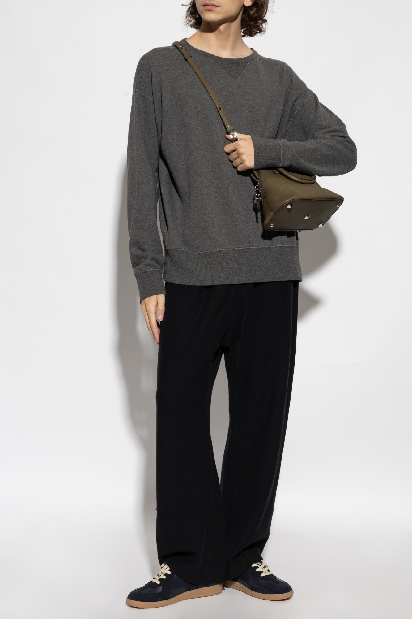 Cotton Sweatpants, Men's, Black