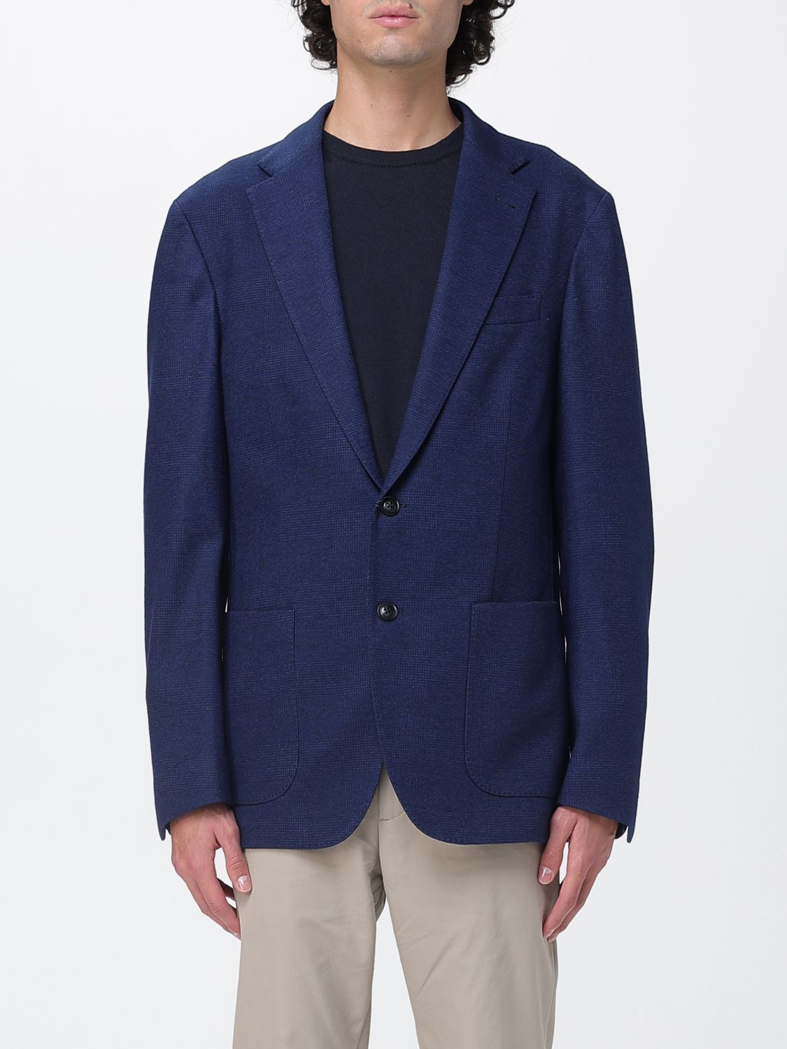 Jacket Men color Blue