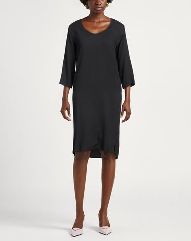 Woman Mini dress Black Size 4 Viscose, Wool