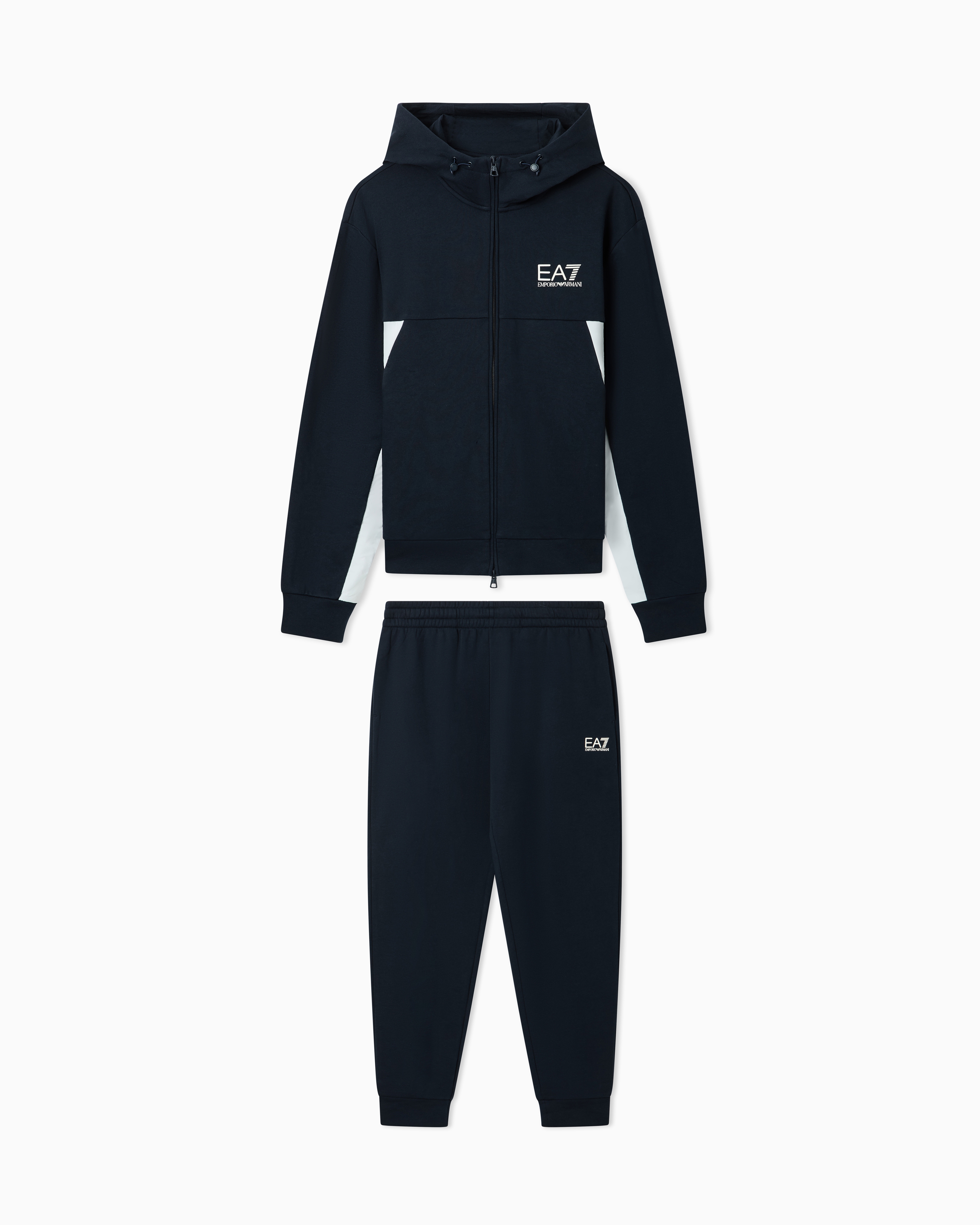 Summer Block pure cotton tracksuit with hood