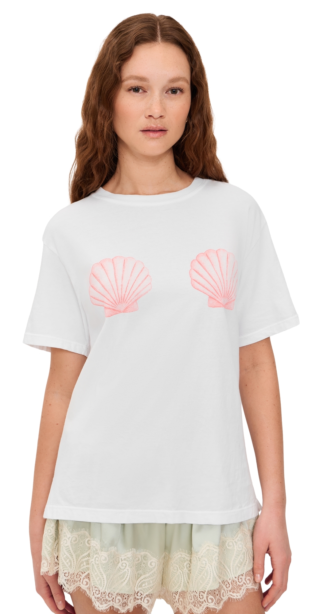 Seashells by The Seashore Tee White