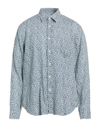 Man Shirt Blue Size XXL Linen