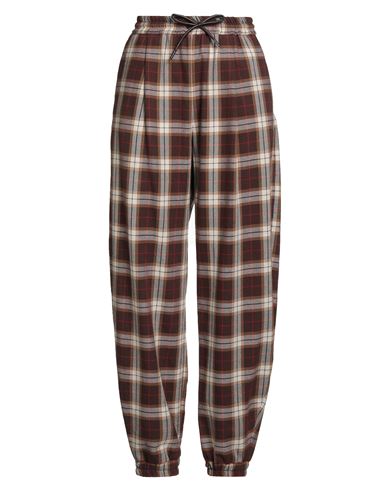 Woman Pants Brown Size M Cotton, Polyester, Polyurethane, Viscose