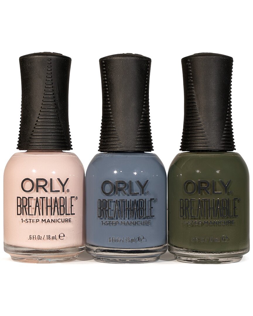 Orly 3pc Nail Polish Set: Sheer Luck, De-Stressed Denim, Look At The Thyme