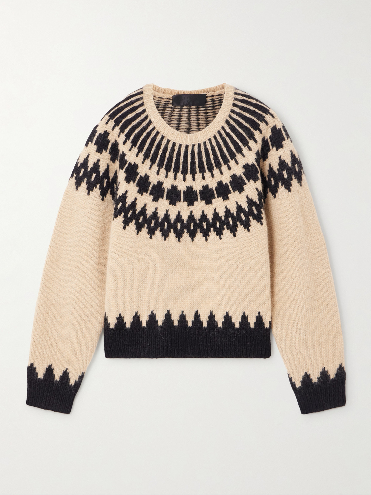 Alena Fair Isle Alpaca-blend Sweater - Brown
