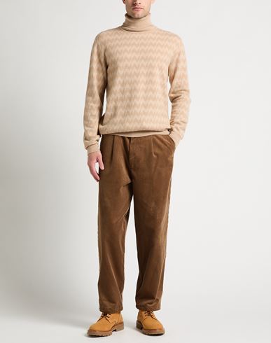 Missoni Man Turtleneck Beige Size M Wool, Cashmere