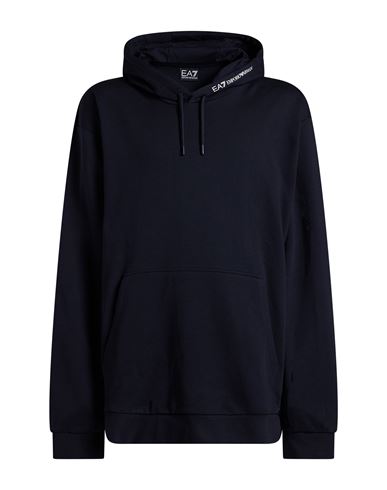 Man Sweatshirt Midnight blue Size 4XL Cotton