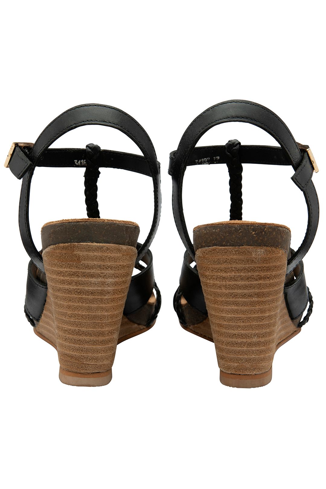 Ravel 'ardo' Leather Wedge Sandals In Black