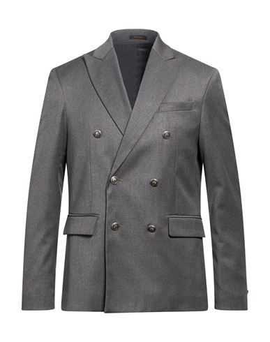 Man Blazer Grey Size 40 Polyester, Viscose, Elastane