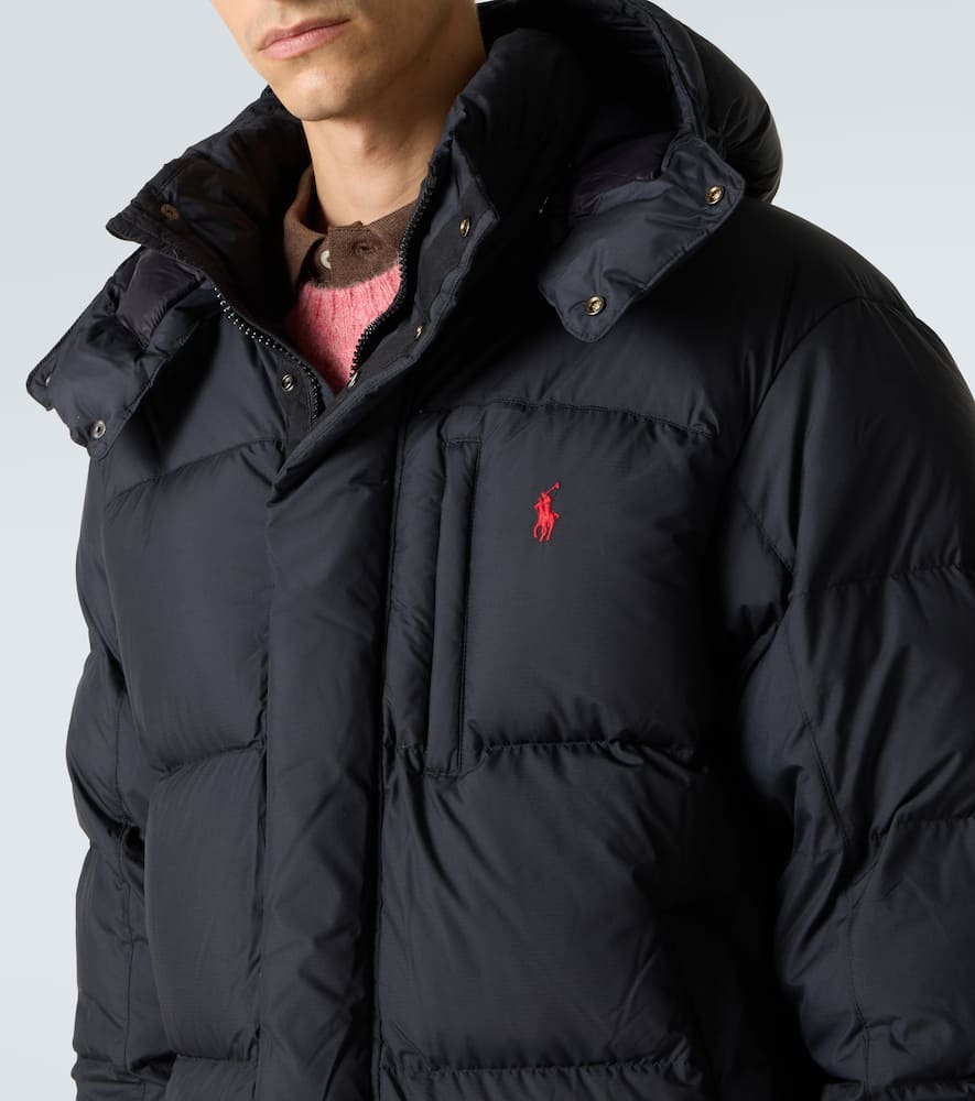 Quilted down coat